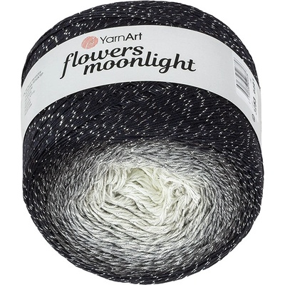 Bellatex Příze Flowers Moonlight 260 g, 1000 m Černá,Šedá