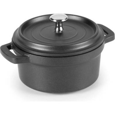 LACOR Cocottes 25915 – kulatý hrnec, 0,9 l, Ø 14 cm, černý