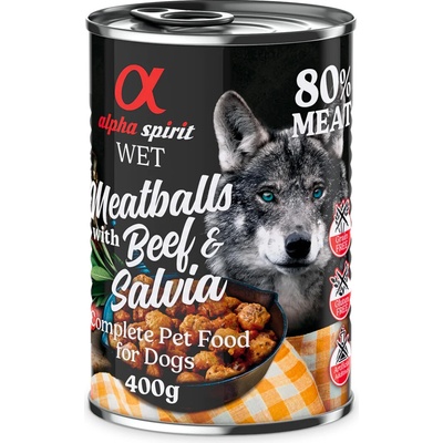 Alpha Spirit Meatballs Hovädzie so šalviou 400 g
