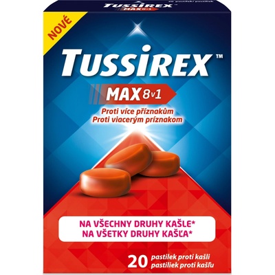 HÄLSA Pharma Tussirex Max 8v1 proti kašľu 20 pastiliek