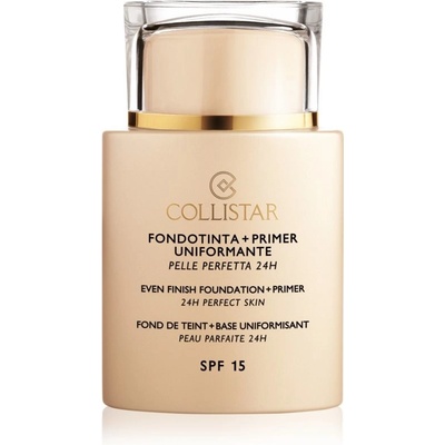 Collistar Even Finish Foundation+Primer 24h Perfect Skin make-up a podkladová báze SPF 15 1 Ivory 35 ml