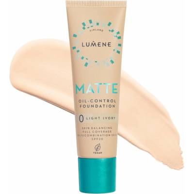 Lumene Matte Oil-Control zmatňujúci make-up SPF20 0 Light Ivory 30 ml