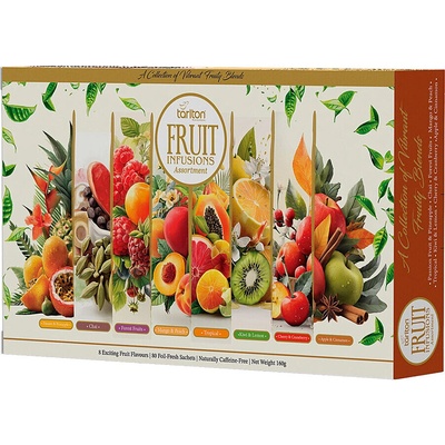 Tarlton Fruit Infusions Assortment ovocné čaje 80 vrecúšok