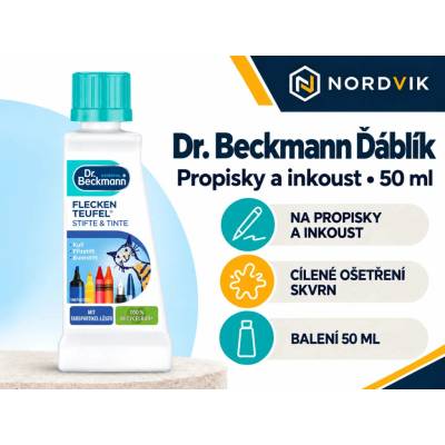 Dr. Beckmann ďáblík na skvrny inkoust kulič. pera zvýrazňovače lepidla 50 ml
