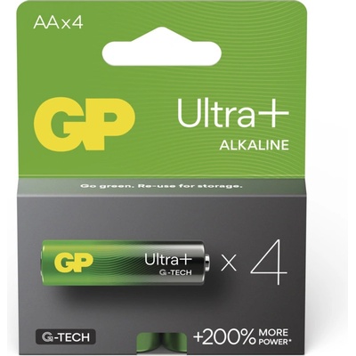 GP ULTRA PLUS Alkaline AA 4ks 03015AUPETA-B4
