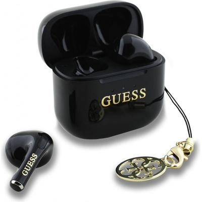 Guess Glossy Effect Printed Classic Logo & Charm headphones black
