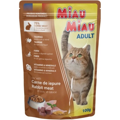 Miau Miau Cat králičie v omáčke 100 g