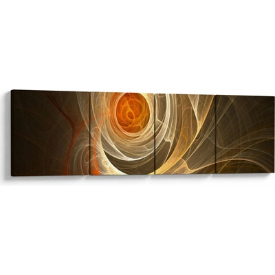 Obraz abstrakcie, štvordielne 160x40 cm