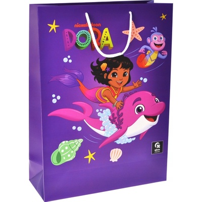 žiadna značka Darčeková papierová taška L Dora Prieskumníčka 31x42x12 cm