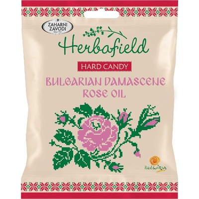 Herbafield tvrdé bonbóny damašská růže 49 g