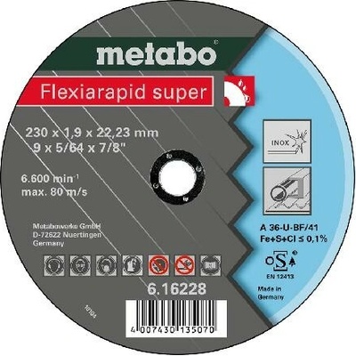 Metabo Rezný kotúč 230 x 1,9 x 22,23 mm 616228000