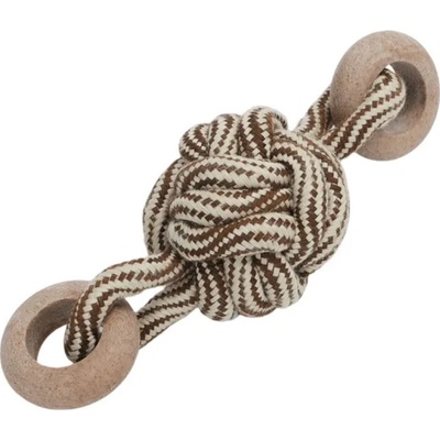 Nobleza bavlnená lopta z lana s 2 úchytmi 20 cm