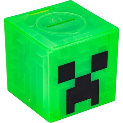 Paladone Minecraft Creeper Maze Safe | Vyřešte bludiště a odemkněte peníze | Včetně nálepky, 9 cm
