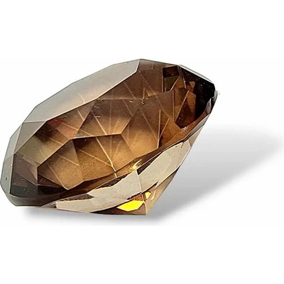 Diamant hnědý z křišťálového skla vel.5cm