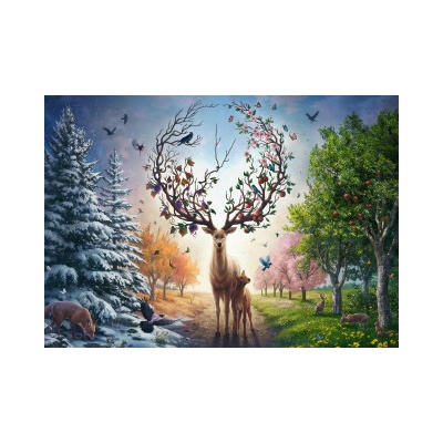 Ravensburger Der magische Hirsch und die vier Jahreszeiten 1000 dílků