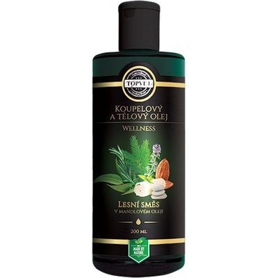 Green idea Wellness Lesní směs v mandlovém oleji koupelový a tělový olej 200 ml