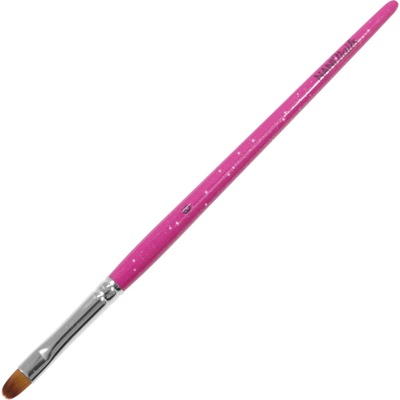 NANI štětec na gel kočičí jazýček 6 Glitter Pink