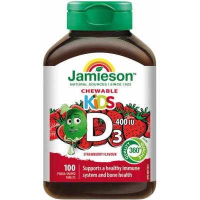 Jamieson Vitamín D3 KIDS 400 IU 100 tabliet