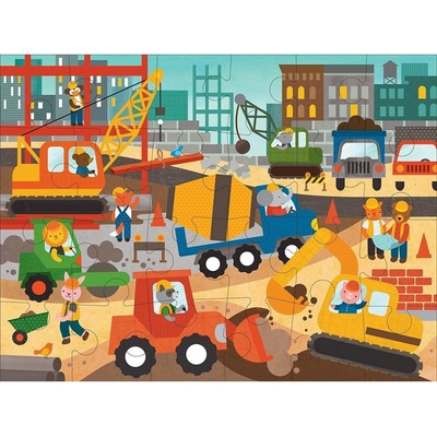 Petitcollage Podlahové stavba v meste 24 dielov