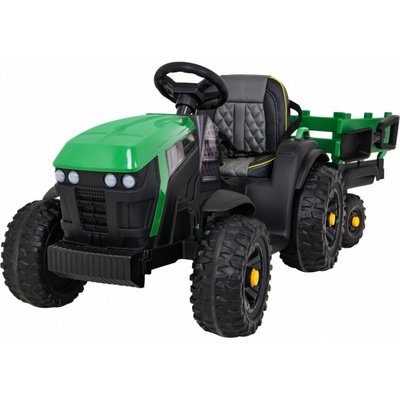 Mamido elektrický traktor Farmer s přívěsem zelená