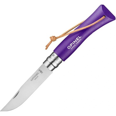 Opinel N°07 BUSHWACKER 8 cm, fialová, hrabové drevo