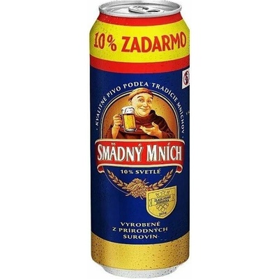 Smädny Mních pivo pack 10° 6 x 0,5 l (plech)