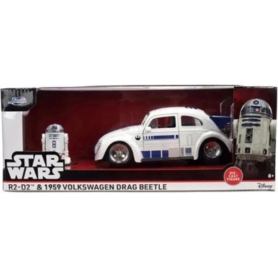 Jada Star Wars VW drag beetle r2-d2 s figurkou 1:24