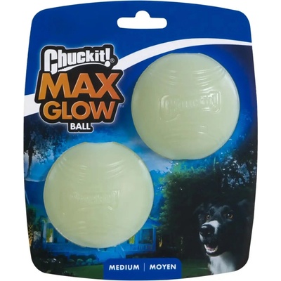 Chuckit! Míček svítící Glow Medium 6,5 cm 2 ks