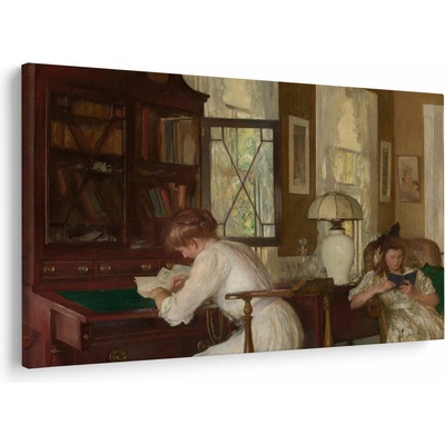 Obraz - Edmund Tarbell, Josephine and Mercie, reprodukcia, jednodielne 90x60 cm
