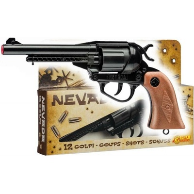 Mac Toys Villa NEVADA NERA pistole policejní na kapsle 12 ran