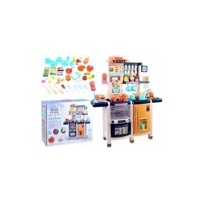 BB-Shop Velká dětská kuchyňka lednice + trouba červená/oranžová barva