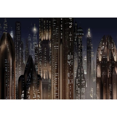 Preinterier FT3597 Fototapeta na stenu Hviezdne vojny mesto v noci vlies 104cm x 70cm