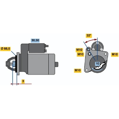 BOSCH STARTER 0 986 018 591