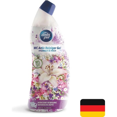 Ambi Pur WC aktivní hygienický čistící gel s vůní White Flowers 750 ml – Hledejceny.cz