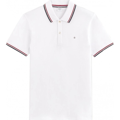 Celio pánské triko s límečkem NECETWO white