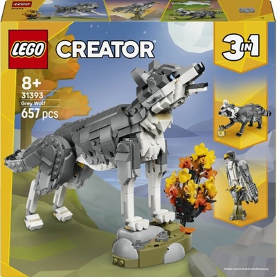 LEGO® CREATOR 31393 Lesní zvířata: Šedý vlk