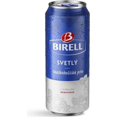 Pivo Birell svetlé nealko 24 x 0,5 l (plech)