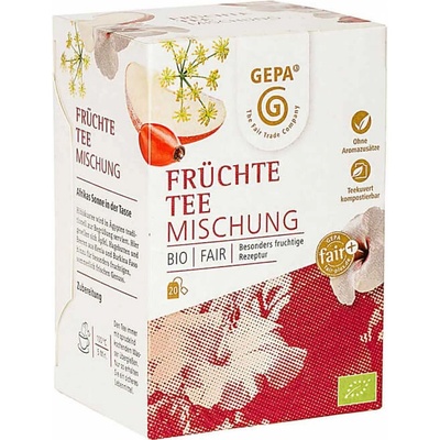 Gepa BIO Fairtrade ovocný čaj 20 x 1,7 g
