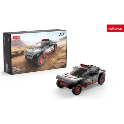 Rastar Stavebnice auto Audi RS Q e-tronšedé 1 kus 1:30