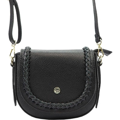 Gregorio Čierna elegantná crossbody kabelka