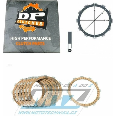 Lamely spojkové třecí (s obložením) DP CLUTCHES DPC5601-7 - Husqvarna CR250+TE410+TE410E+TE610+TC610+WR240+WR250+WR260+WR360 + Cagiva Canyon500+River600+W16 600 DPC5601-7 – Hledejceny.cz