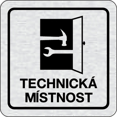 B2B Partner Nalepovací cedulka na dveře - Technická místnost