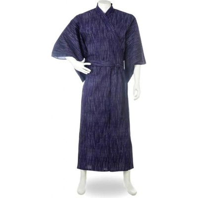 Japonské pánské dlouhé kimono Kasuri tmavě modré – Hledejceny.cz