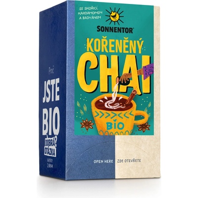 Sonnentor Bio Chai kořeněný porcovaný 32,4 g