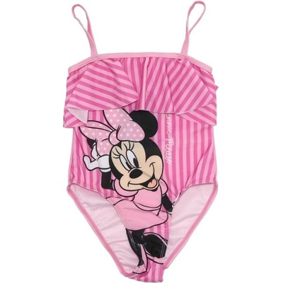 E plus M · Detské dievčenské jednodielne plavky Minnie Mouse Disney Ružová