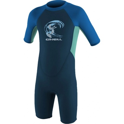 O'Neill Toddler Reactor Boys II 2 mm Back Zip S/S slate/light aqua/ocean