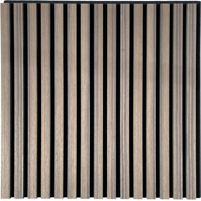 Akustický panel Ořech tmavý dýha 60x60 cm lamely na filcu DAP60OT