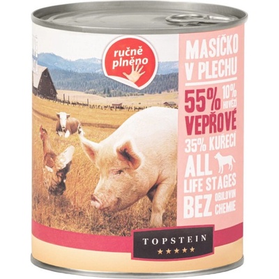 Topstein Mäsko v plechu bravčové 800 g