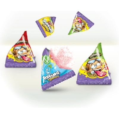Johny Bee Popping candy Práskací prášek 100 ks 3 g