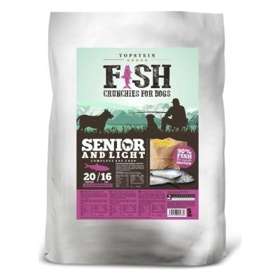 Topstein Fish Crunchies for dogs Senior and Light 15 kg